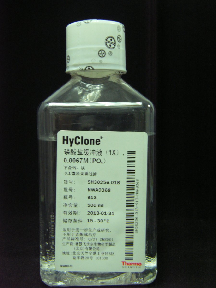 SH30256.01，Hyclone，PBS缓冲液Phosphate-Bufferedsaline(1X)