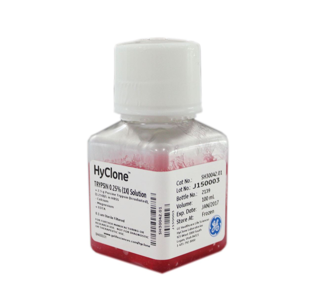 SH30042.01，HyClone，0.25%胰蛋白酶溶液